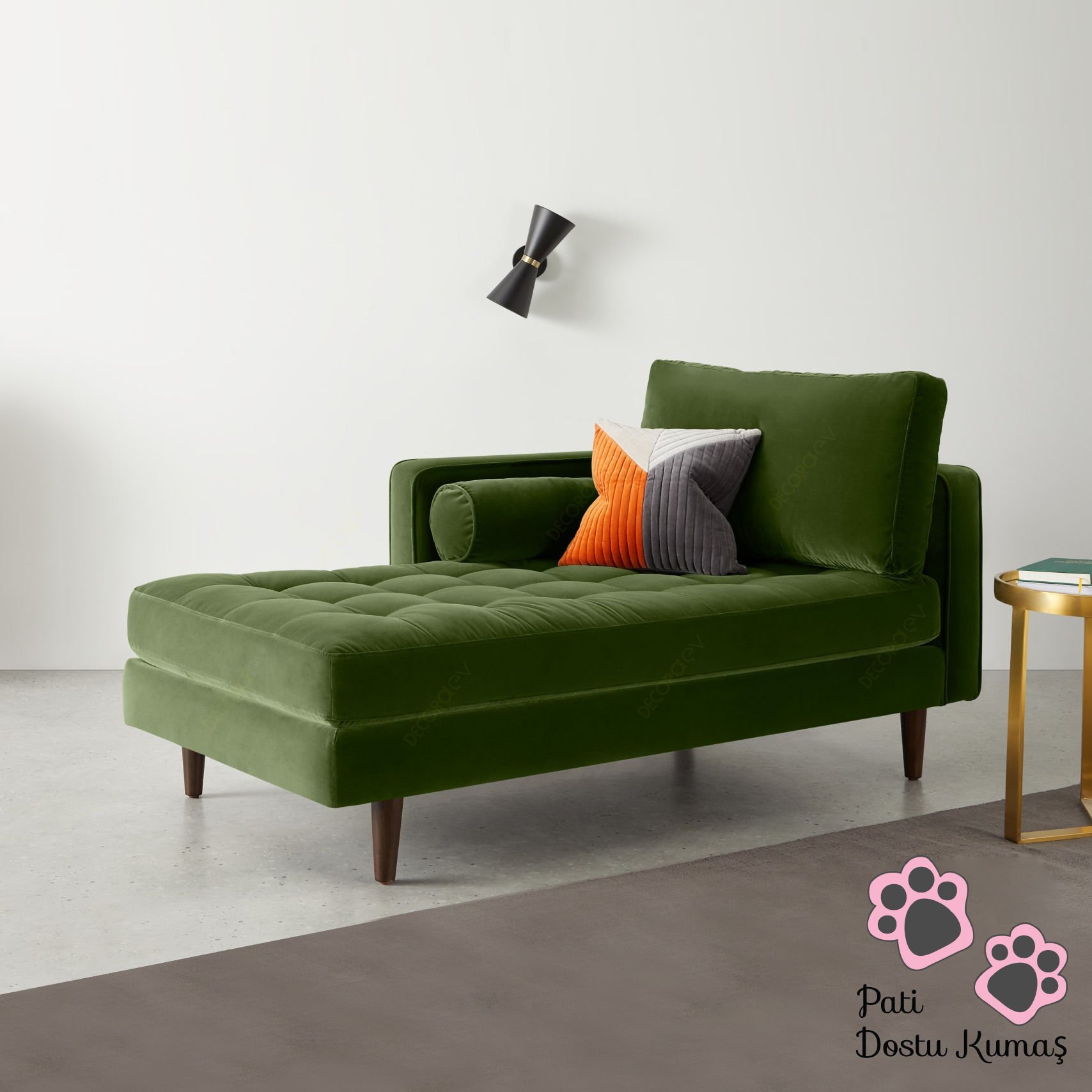 Ürgüp Rahat Dinlenme Koltuğu Terapi ve Josephine Koltuk Pati Dostu Kumaş Sağ Köşe