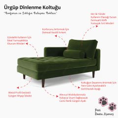 Ürgüp Rahat Dinlenme Koltuğu Terapi ve Josephine Koltuk Pati Dostu Kumaş Sağ Köşe