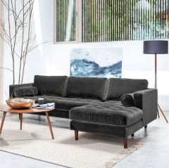 Ürgüp Modern Rahat Köşe Takımı Pati Dostu Kumaş  - Sağ Köşe