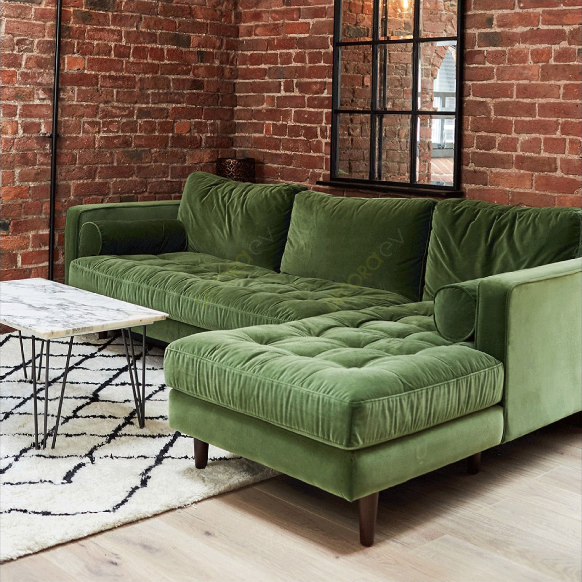 Ürgüp Modern Rahat Köşe Takımı Pati Dostu Kumaş  - Sağ Köşe