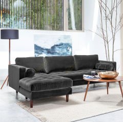 Ürgüp Modern Rahat Köşe Takımı Pati Dostu Kumaş - Sol Köşe