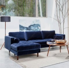 Ürgüp Modern Rahat Köşe Takımı Pati Dostu Kumaş - Sol Köşe