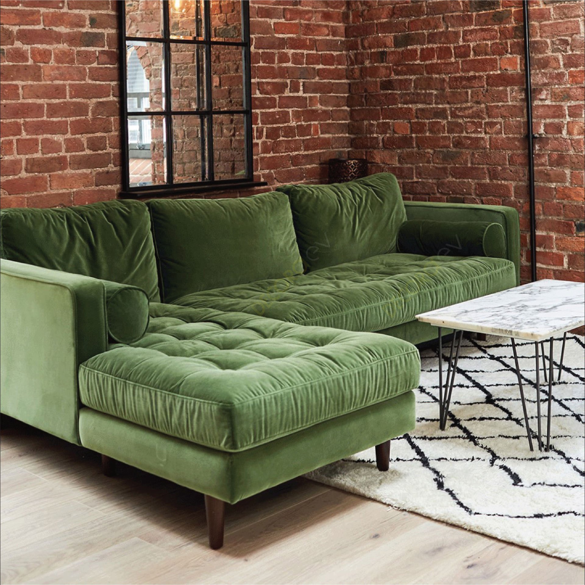 Ürgüp Modern Rahat Köşe Takımı Pati Dostu Kumaş - Sol Köşe