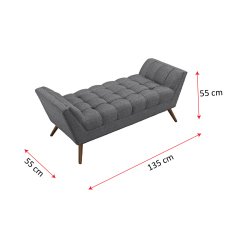 Anka Modern Bank Bench & Puf