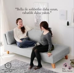 Bella Rahat Dinlenme Koltuğu Terapi ve Josephine Koltuk Pati Dostu Kumaş Sol Köşe