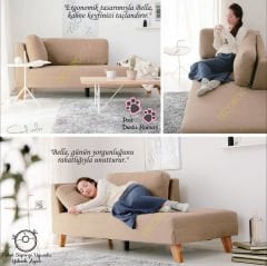 Bella Rahat Dinlenme Koltuğu Terapi ve Josephine Koltuk Pati Dostu Kumaş Sol Köşe