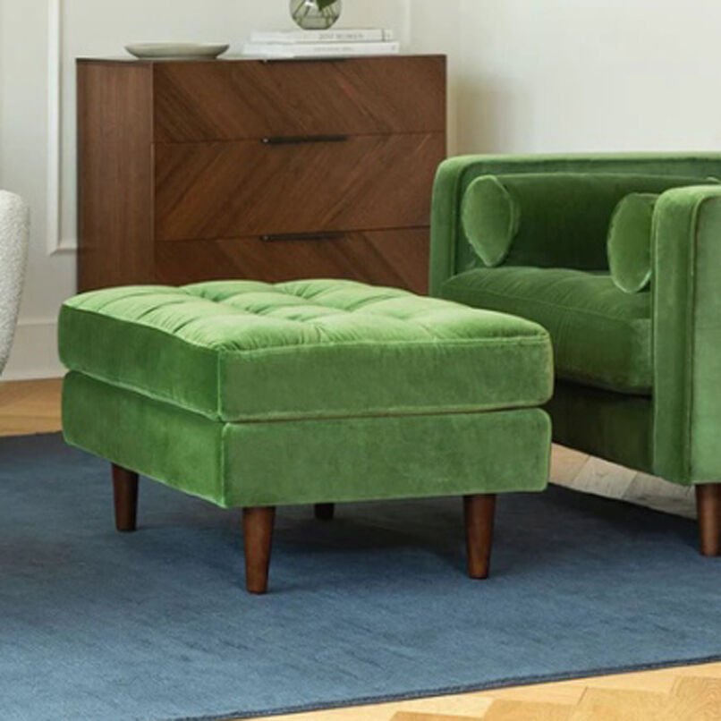 Ürgüp Ahşap Ayaklı Dekoratif Modern Puf