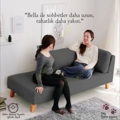 Bella Dinlenme Koltuğu Terapi ve Josephine Koltuk Pati Dostu Kumaş Sağ Köşe