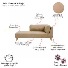 Bella Dinlenme Koltuğu Terapi ve Josephine Koltuk Pati Dostu Kumaş Sağ Köşe